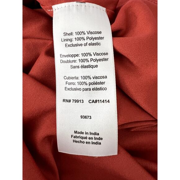 Jessica Simpson Maternity Orange w/Florals Maxi Halter Summer Dress Size M - Picture 8 of 10